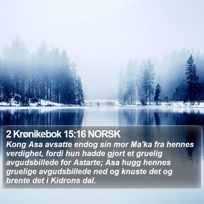 2 Krønikebok 15:16 NORSK Bible Verse Image