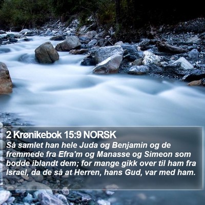 2 Krønikebok 15:9 NORSK Bible Verse Image
