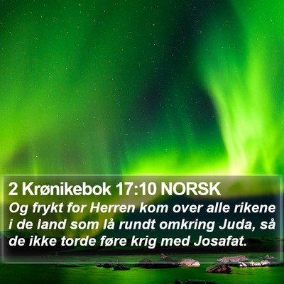 2 Krønikebok 17:10 NORSK Bible Verse Image