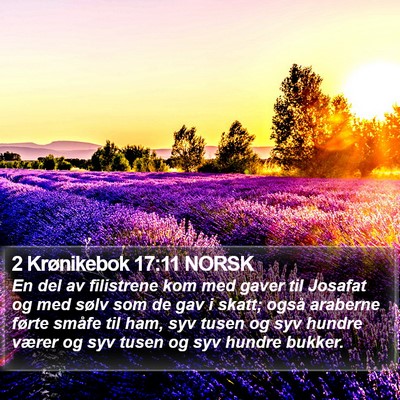 2 Krønikebok 17:11 NORSK Bible Verse Image