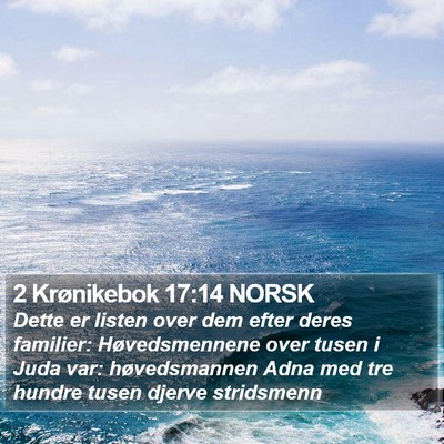 2 Krønikebok 17:14 NORSK Bible Verse Image