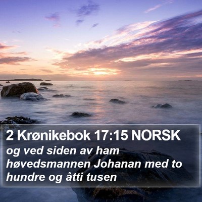 2 Krønikebok 17:15 NORSK Bible Verse Image