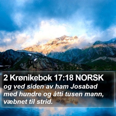 2 Krønikebok 17:18 NORSK Bible Verse Image
