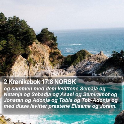 2 Krønikebok 17:8 NORSK Bible Verse Image