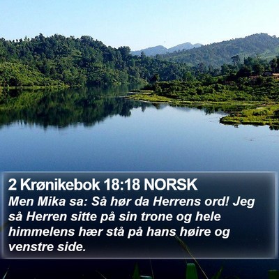 2 Krønikebok 18:18 NORSK Bible Verse Image