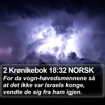2 Krønikebok 18:32 NORSK Bible Verse Image