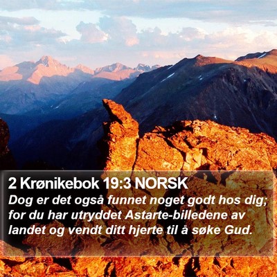 2 Krønikebok 19:3 NORSK Bible Verse Image