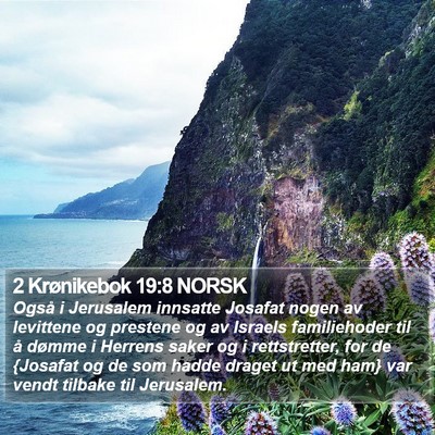 2 Krønikebok 19:8 NORSK Bible Verse Image