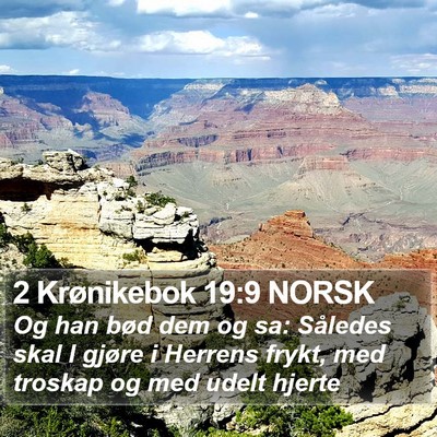 2 Krønikebok 19:9 NORSK Bible Verse Image