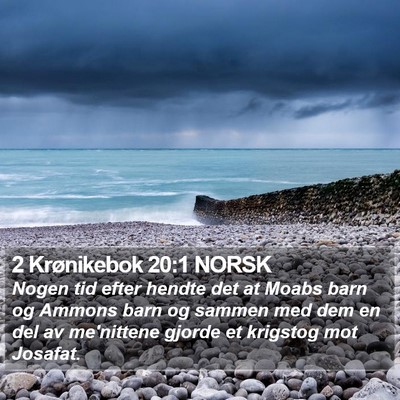 2 Krønikebok 20:1 NORSK Bible Verse Image