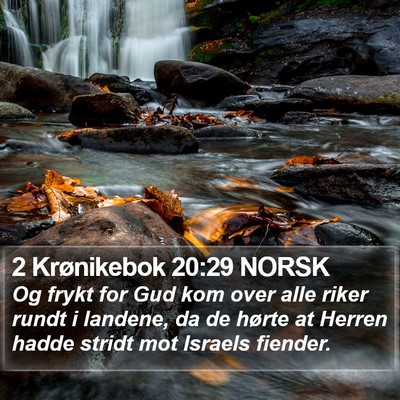 2 Krønikebok 20:29 NORSK Bible Verse Image