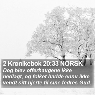 2 Krønikebok 20:33 NORSK Bible Verse Image