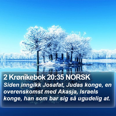 2 Krønikebok 20:35 NORSK Bible Verse Image