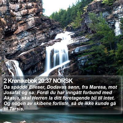 2 Krønikebok 20:37 NORSK Bible Verse Image
