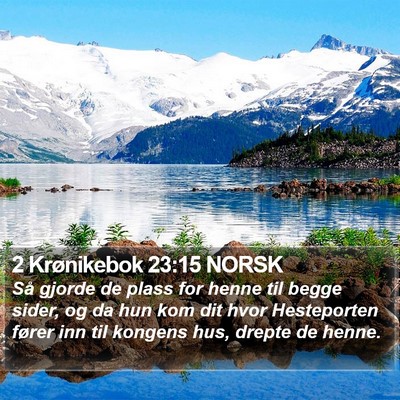 2 Krønikebok 23:15 NORSK Bible Verse Image