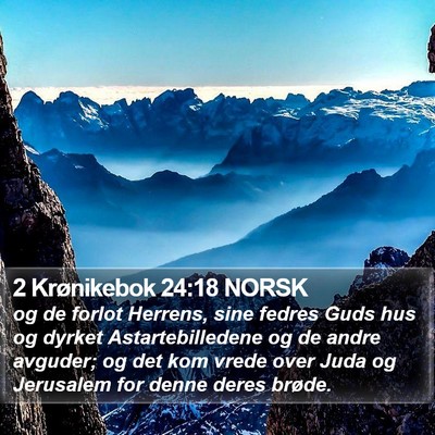 2 Krønikebok 24:18 NORSK Bible Verse Image