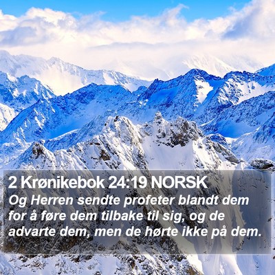 2 Krønikebok 24:19 NORSK Bible Verse Image
