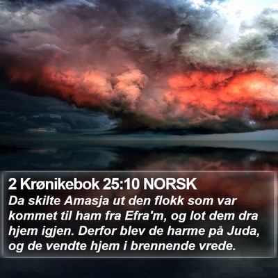 2 Krønikebok 25:10 NORSK Bible Verse Image