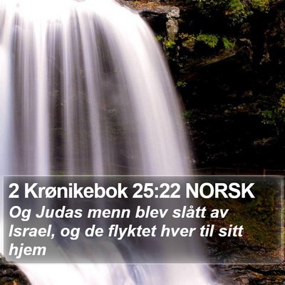 2 Krønikebok 25:22 NORSK Bible Verse Image