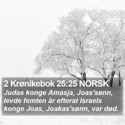 2 Krønikebok 25:25 NORSK Bible Verse Image