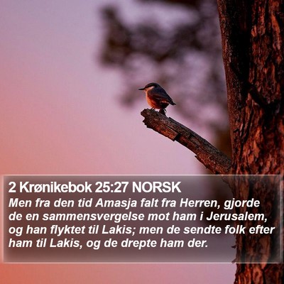 2 Krønikebok 25:27 NORSK Bible Verse Image