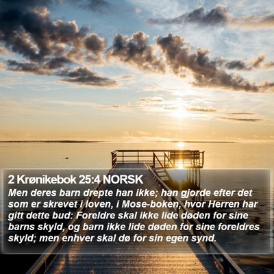 2 Krønikebok 25:4 NORSK Bible Verse Image