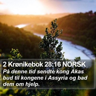 2 Krønikebok 28:16 NORSK Bible Verse Image