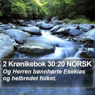 2 Krønikebok 30:20 NORSK Bible Verse Image