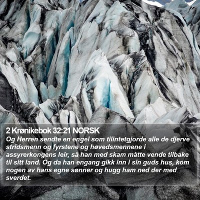 2 Krønikebok 32:21 NORSK Bible Verse Image