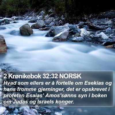 2 Krønikebok 32:32 NORSK Bible Verse Image
