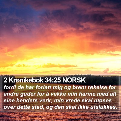 2 Krønikebok 34:25 NORSK Bible Verse Image