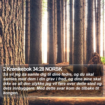 2 Krønikebok 34:28 NORSK Bible Verse Image