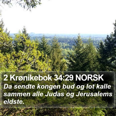 2 Krønikebok 34:29 NORSK Bible Verse Image