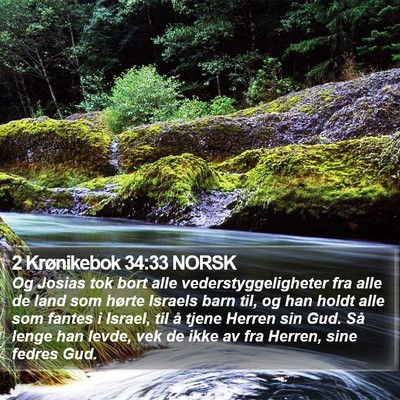 2 Krønikebok 34:33 NORSK Bible Verse Image