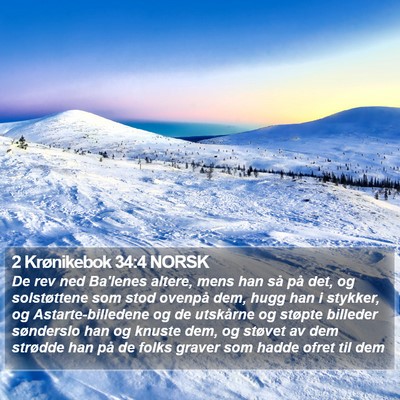 2 Krønikebok 34:4 NORSK Bible Verse Image