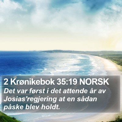 2 Krønikebok 35:19 NORSK Bible Verse Image