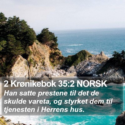 2 Krønikebok 35:2 NORSK Bible Verse Image