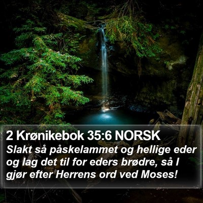 2 Krønikebok 35:6 NORSK Bible Verse Image