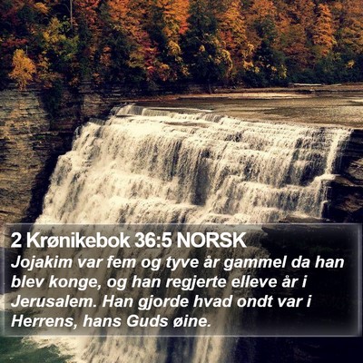 2 Krønikebok 36:5 NORSK Bible Verse Image