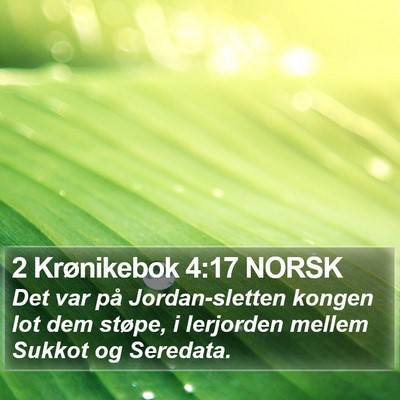 2 Krønikebok 4:17 NORSK Bible Verse Image