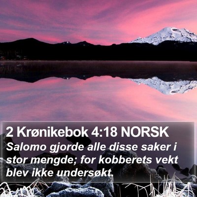 2 Krønikebok 4:18 NORSK Bible Verse Image