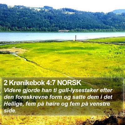 2 Krønikebok 4:7 NORSK Bible Verse Image