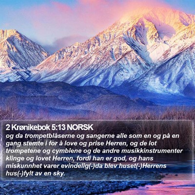 2 Krønikebok 5:13 NORSK Bible Verse Image