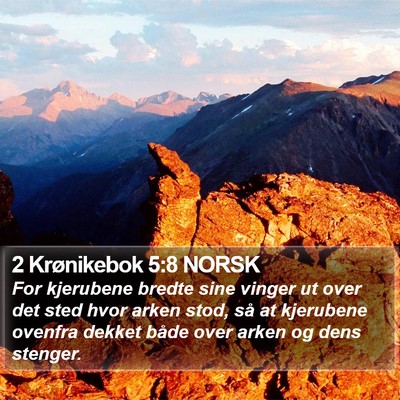 2 Krønikebok 5:8 NORSK Bible Verse Image