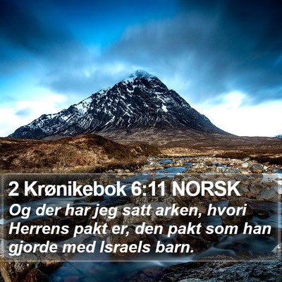 2 Krønikebok 6:11 NORSK Bible Verse Image