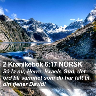 2 Krønikebok 6:17 NORSK Bible Verse Image