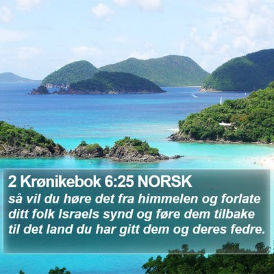 2 Krønikebok 6:25 NORSK Bible Verse Image