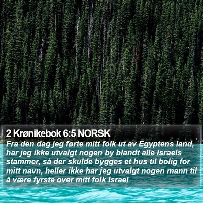2 Krønikebok 6:5 NORSK Bible Verse Image