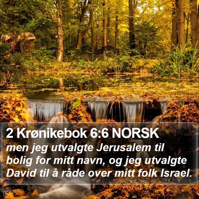 2 Krønikebok 6:6 NORSK Bible Verse Image