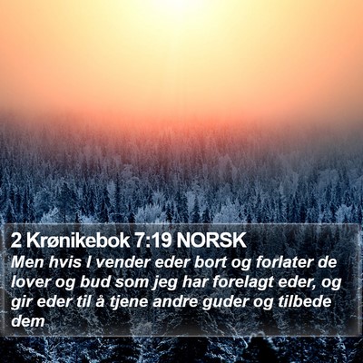 2 Krønikebok 7:19 NORSK Bible Verse Image